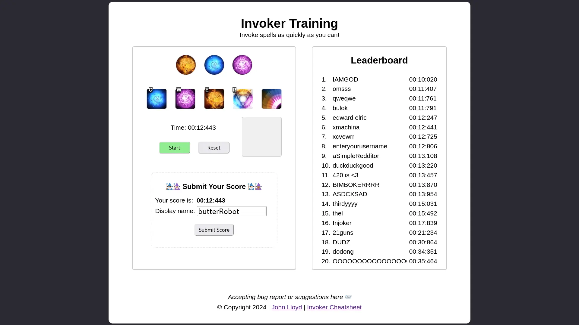 Invoker Training photo