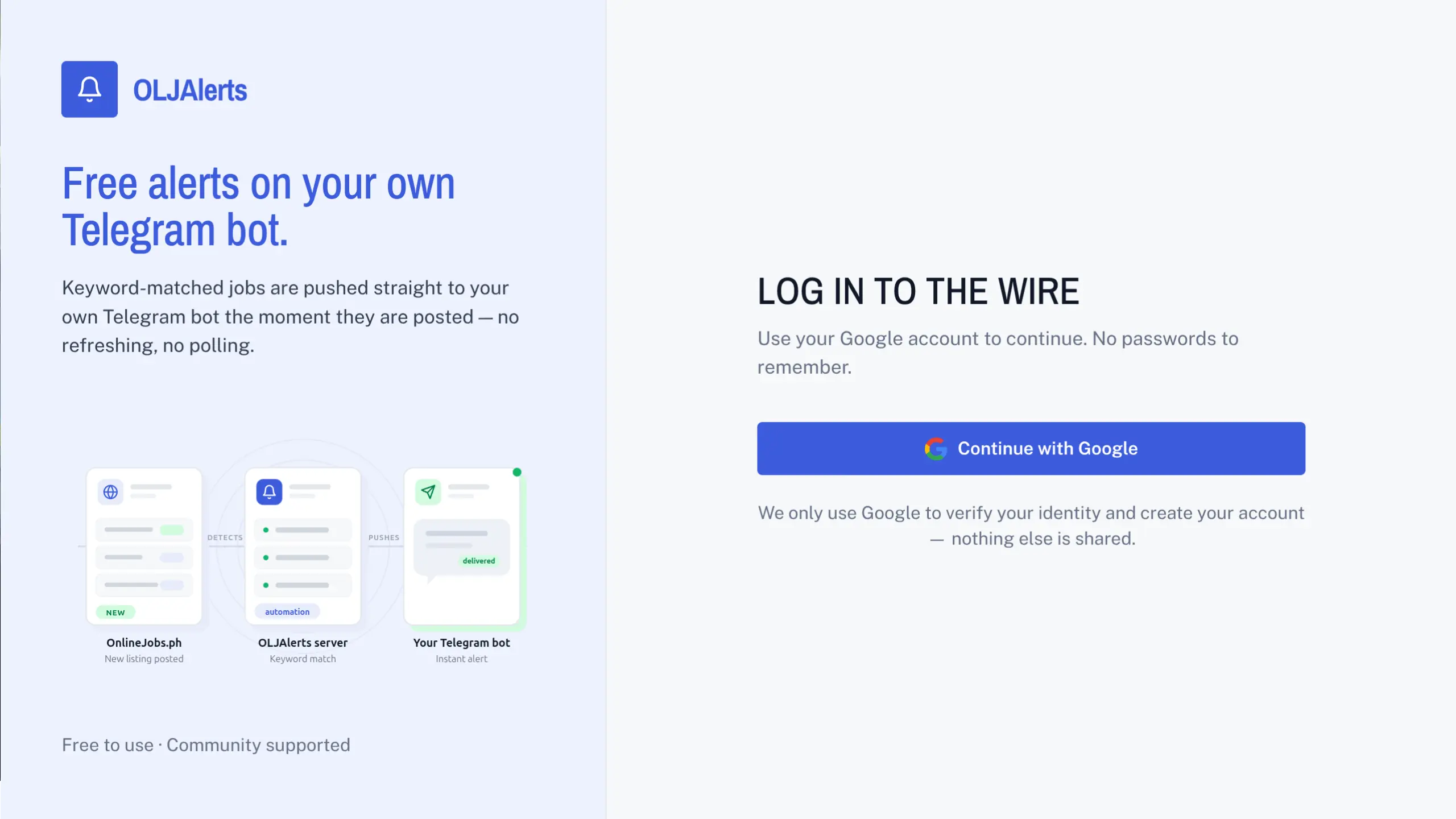 OLJ Job Alert Web App